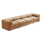 Canapé modulable avec rangement, dossier cylindrique et accoudoirs, assise profonde et confortable, durable et offrant un bon soutien pour le salon.