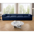 Canapé modulable avec rangement, dossier cylindrique et accoudoirs, assise profonde et confortable, durable et offrant un bon soutien pour le salon.