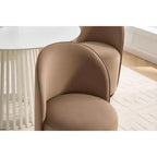 Chaises de salle à manger pivotantes Okak Modern 360°, chaises de cuisine confortables en velours avec coussins épais, chaise d'appoint rembourrée pour chambre à coucher