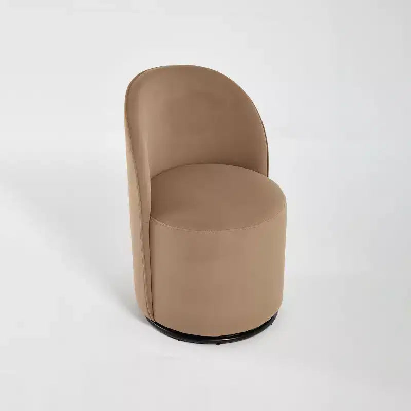 Chaises de salle à manger pivotantes Okak Modern 360°, chaises de cuisine confortables en velours avec coussins épais, chaise d'appoint rembourrée pour chambre à coucher