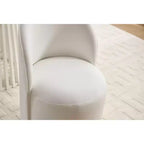 Chaises de salle à manger pivotantes Okak Modern 360°, chaises de cuisine confortables en velours avec coussins épais, chaise d'appoint rembourrée pour chambre à coucher