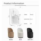 Chaises de salle à manger pivotantes Okak Modern 360°, chaises de cuisine confortables en velours avec coussins épais, chaise d'appoint rembourrée pour chambre à coucher