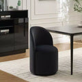 Chaises de salle à manger pivotantes Okak Modern 360°, chaises de cuisine confortables en velours avec coussins épais, chaise d'appoint rembourrée pour chambre à coucher