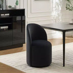 Chaises de salle à manger pivotantes Okak Modern 360°, chaises de cuisine confortables en velours avec coussins épais, chaise d'appoint rembourrée pour chambre à coucher