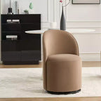 Chaises de salle à manger pivotantes Okak Modern 360°, chaises de cuisine confortables en velours avec coussins épais, chaise d'appoint rembourrée pour chambre à coucher