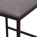 MAYEERTY Tabourets de Bar avec Dossier Lot de 2 - Hauteur Comptoir, Cuir PU, Repose-Pieds