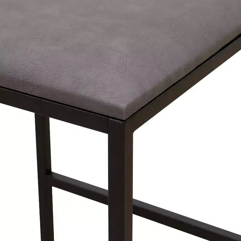 MAYEERTY Tabourets de Bar avec Dossier Lot de 2 - Hauteur Comptoir, Cuir PU, Repose-Pieds
