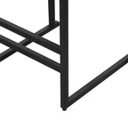 MAYEERTY Tabourets de Bar avec Dossier Lot de 2 - Hauteur Comptoir, Cuir PU, Repose-Pieds