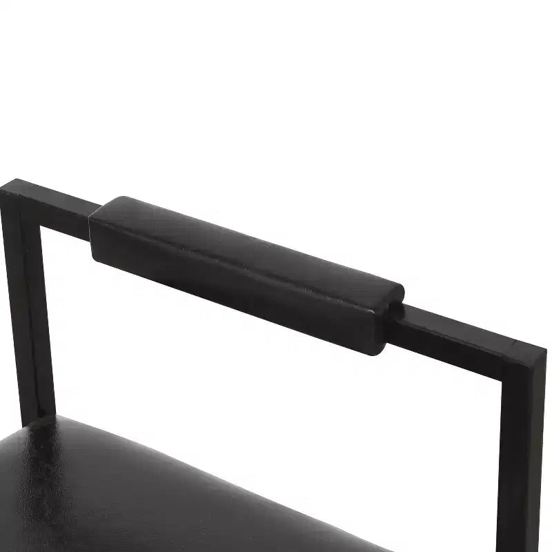 MAYEERTY Tabourets de Bar avec Dossier Lot de 2 - Hauteur Comptoir, Cuir PU, Repose-Pieds