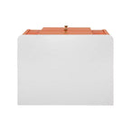 Table de Chevet Minimaliste Moderne Whisen avec 2 Tiroirs de Rangement, Poignées et Pieds en Métal Doré, Design Texturé Unique
