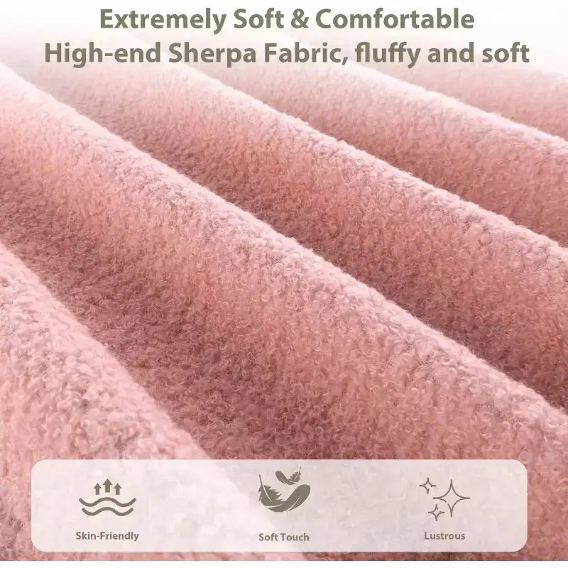 Cadre de lit double/grand lit/très grand lit avec tête de lit capitonnée en bouclé nuage, plateforme basse, lattes en bois robustes, silencieux, aucun sommier tapissier requis