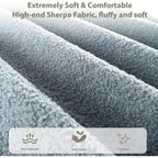 Cadre de lit double/grand lit/très grand lit avec tête de lit capitonnée en bouclé nuage, plateforme basse, lattes en bois robustes, silencieux, aucun sommier tapissier requis