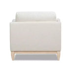 Jennifer Taylor Home Pasadena 36 Wide Modern Farmhouse Accent Arm Chair in Flax White