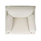 Jennifer Taylor Home Pasadena 36 Wide Modern Farmhouse Accent Arm Chair in Flax White