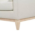 Jennifer Taylor Home Pasadena 36 Wide Modern Farmhouse Accent Arm Chair in Flax White
