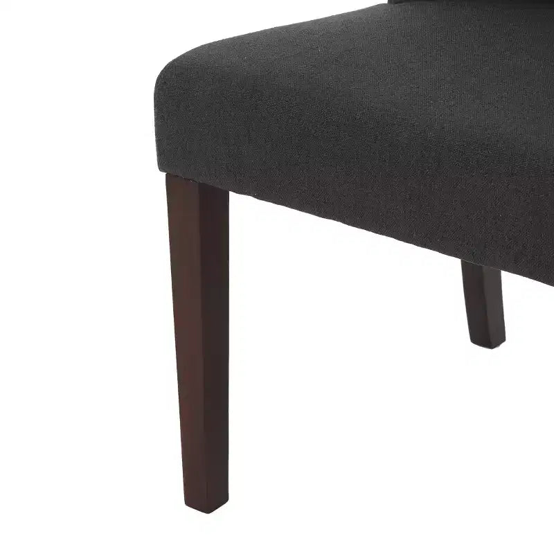 Christopher Knight Home Tracy - Chaise de salle à manger en tissu avec dossier haut capitonné et pieds en bois de bouleau (Lot de 2)