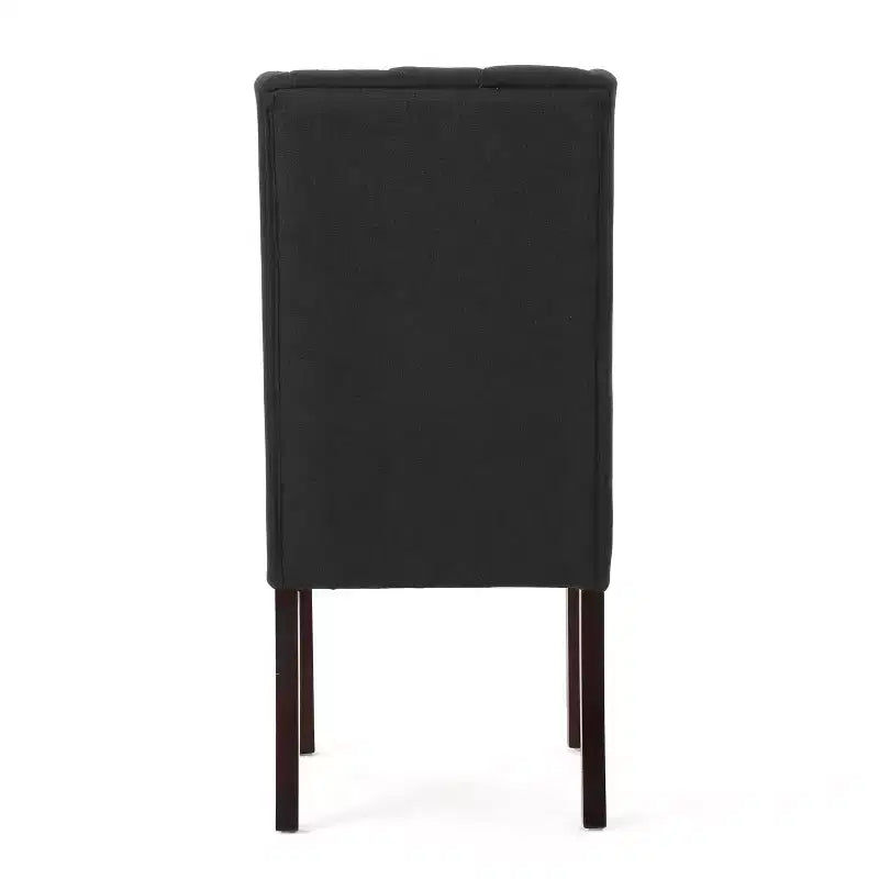 Christopher Knight Home Tracy - Chaise de salle à manger en tissu avec dossier haut capitonné et pieds en bois de bouleau (Lot de 2)