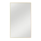 Miroir mural de salle de bain PexFix rectangulaire à cadre métallique doré de 35 po L x 59 po H