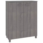 33.5x15.7x42.5 Pine Wood Shoe Cabinet-Light Gray