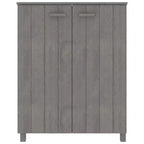 33.5x15.7x42.5 Pine Wood Shoe Cabinet-Light Gray