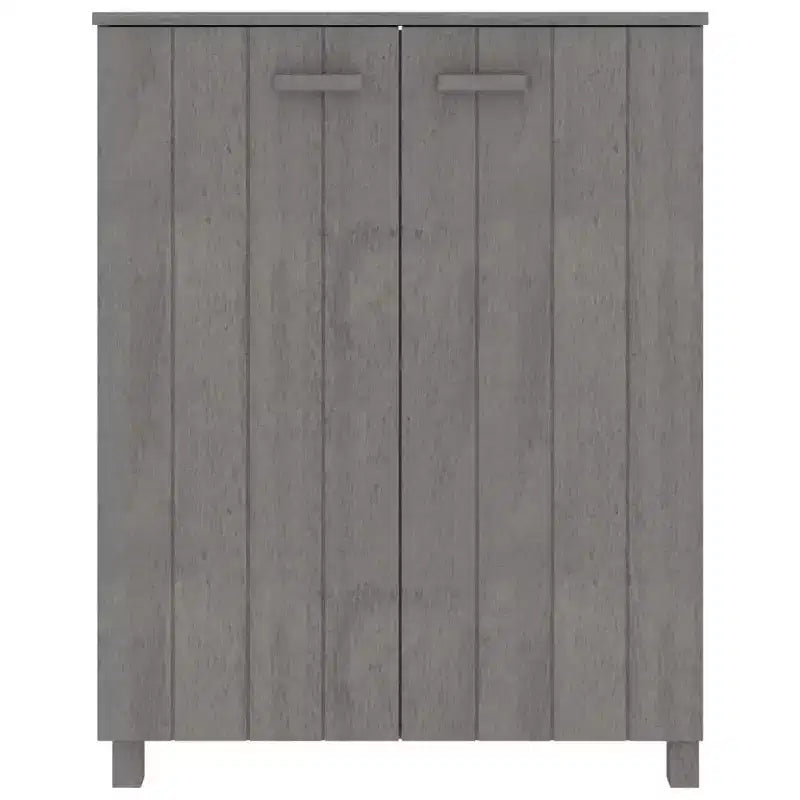 33.5x15.7x42.5 Pine Wood Shoe Cabinet-Light Gray