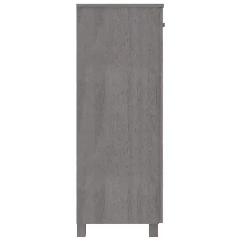 33.5x15.7x42.5 Pine Wood Shoe Cabinet-Light Gray