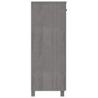33.5x15.7x42.5 Pine Wood Shoe Cabinet-Light Gray