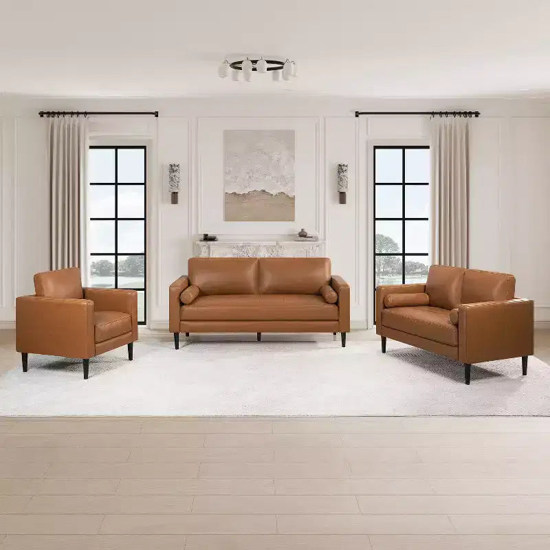Home Imports Emporium Upholstered Chair, Loveseat and Sofa Combo Sets in Air Leather