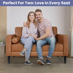 Ensemble canapé, causeuse et fauteuil rembourrés en similicuir Home Imports Emporium