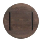 Plateau de table rond Flash Furniture Bennett en bois massif de 1,5 pouce d'épaisseur
