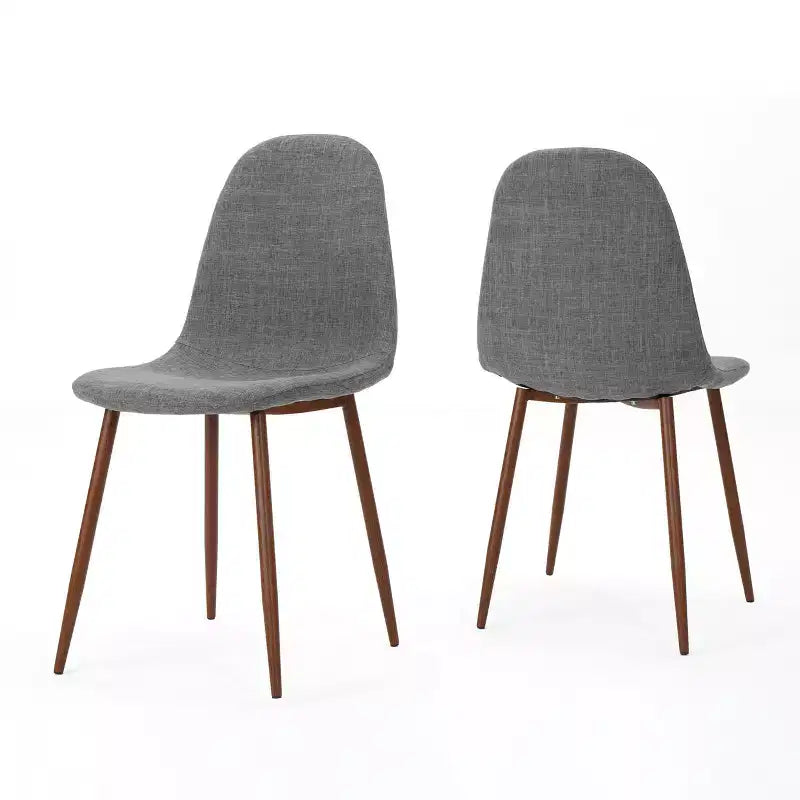 Chaises de salle à manger GDFStudio Haleigh Mid-Century Modern en tissu (lot de 2)