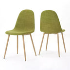 Chaises de salle à manger GDFStudio Haleigh Mid-Century Modern en tissu (lot de 2)
