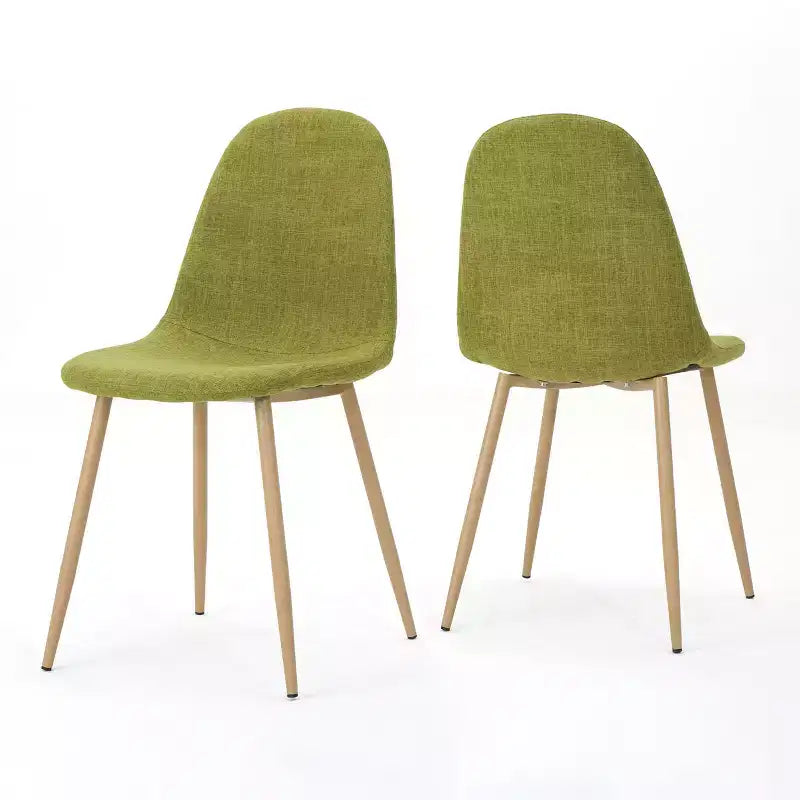 Chaises de salle à manger GDFStudio Haleigh Mid-Century Modern en tissu (lot de 2)