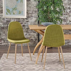 GDFStudio Haleigh Mid-Century Modern Fabric Upholstered Dining Chairs (Set of 2)