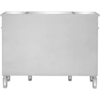 Commode Karl Home 3 tiroirs en MDF argenté de 121,9 cm de large