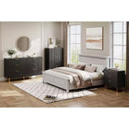 Modern 3-Drawer Dresser - Gold Handle & Large Storage for Bedroom & Living Room