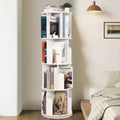 Tall 52 4-Tier Rotating Bookshelf  360 Spinning Wooden Storage Organizer for Bedroom, Corner Bookcase, For Home Office, Living Room & Small Spaces