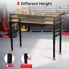 Acekool Adjustable Workbench with Power Outlet, 2200lb Capacity Steel Frame Work Table