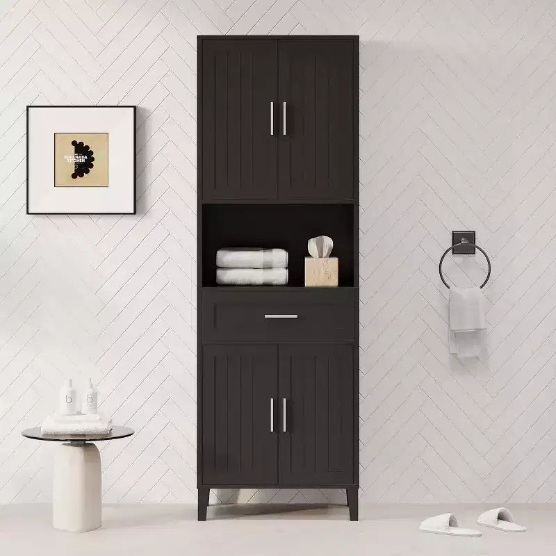 Okak Tall Freestanding Bathroom Cabinet with Doors & Drawers/Shelves,Floor Storage Cabinet Unit for Bathroom,Kitchen