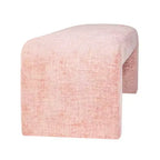Jofran,Sophia Modern Luxury Curved Upholstered Waterfall Jacquard Bench - Small