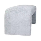 Jofran,Sophia Modern Luxury Curved Upholstered Waterfall Jacquard Bench - Small