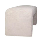 Jofran,Sophia Modern Luxury Curved Upholstered Waterfall Jacquard Bench - Small