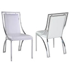 Chintaly Imports,Contemporary Open Frame Side Chair - Set of 2
