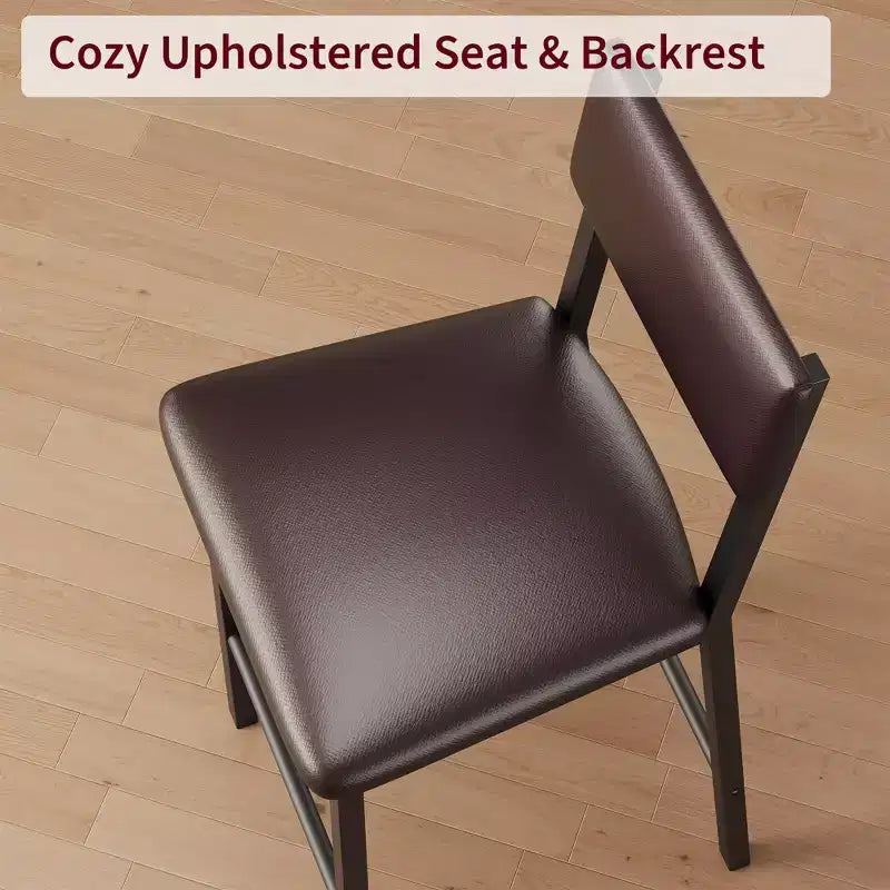 Lot de 4 tabourets de bar, tabourets de bar rembourrés hauteur comptoir avec dossier et repose-pieds, chaises de bar hautes avec coussin épais, pour salle à manger