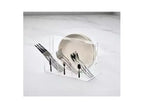Range-couverts en acrylique avec poignée, organisateur de couverts en plastique transparent, porte-couverts et distributeur d'assiettes en carton pour cuisine, fêtes et pique-niques