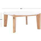 Garcia Marble Top Round Coffee Table - SFV2306 - Safavieh Couture