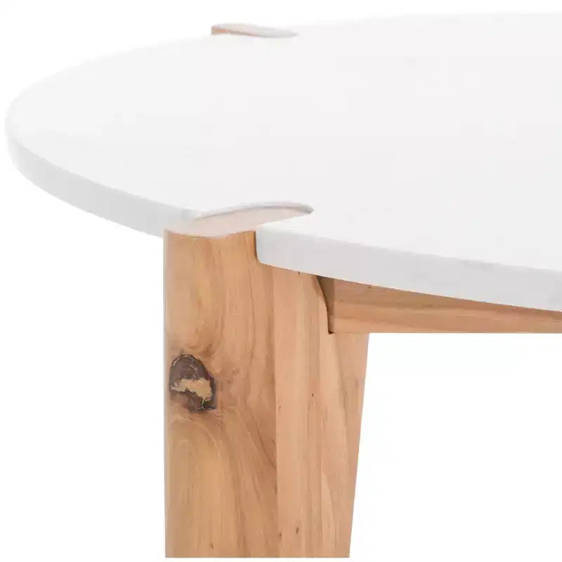Garcia Marble Top Round Coffee Table - SFV2306 - Safavieh Couture