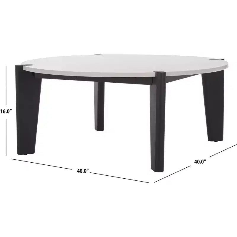 Garcia Marble Top Round Coffee Table - SFV2306 - Safavieh Couture