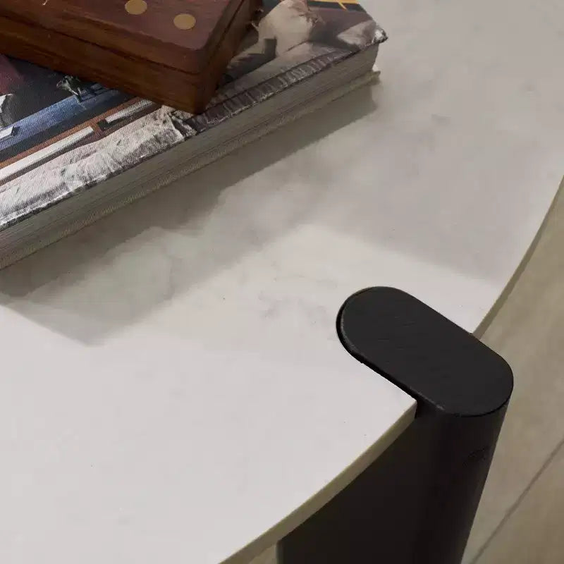 Garcia Marble Top Round Coffee Table - SFV2306 - Safavieh Couture