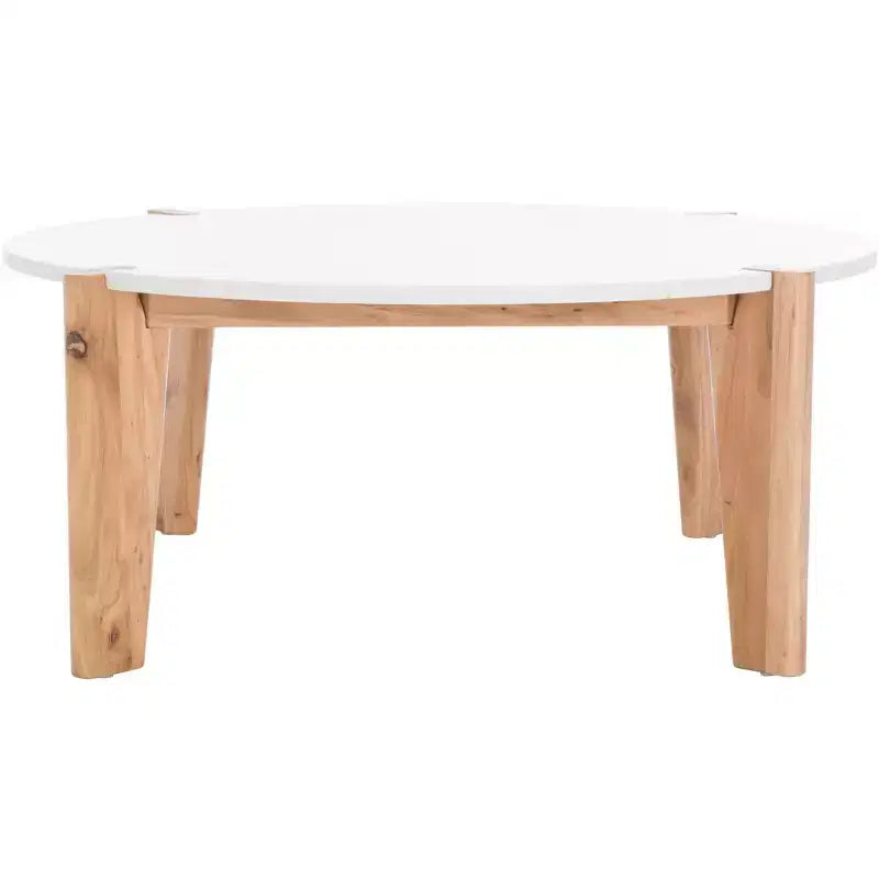 Garcia Marble Top Round Coffee Table - SFV2306 - Safavieh Couture